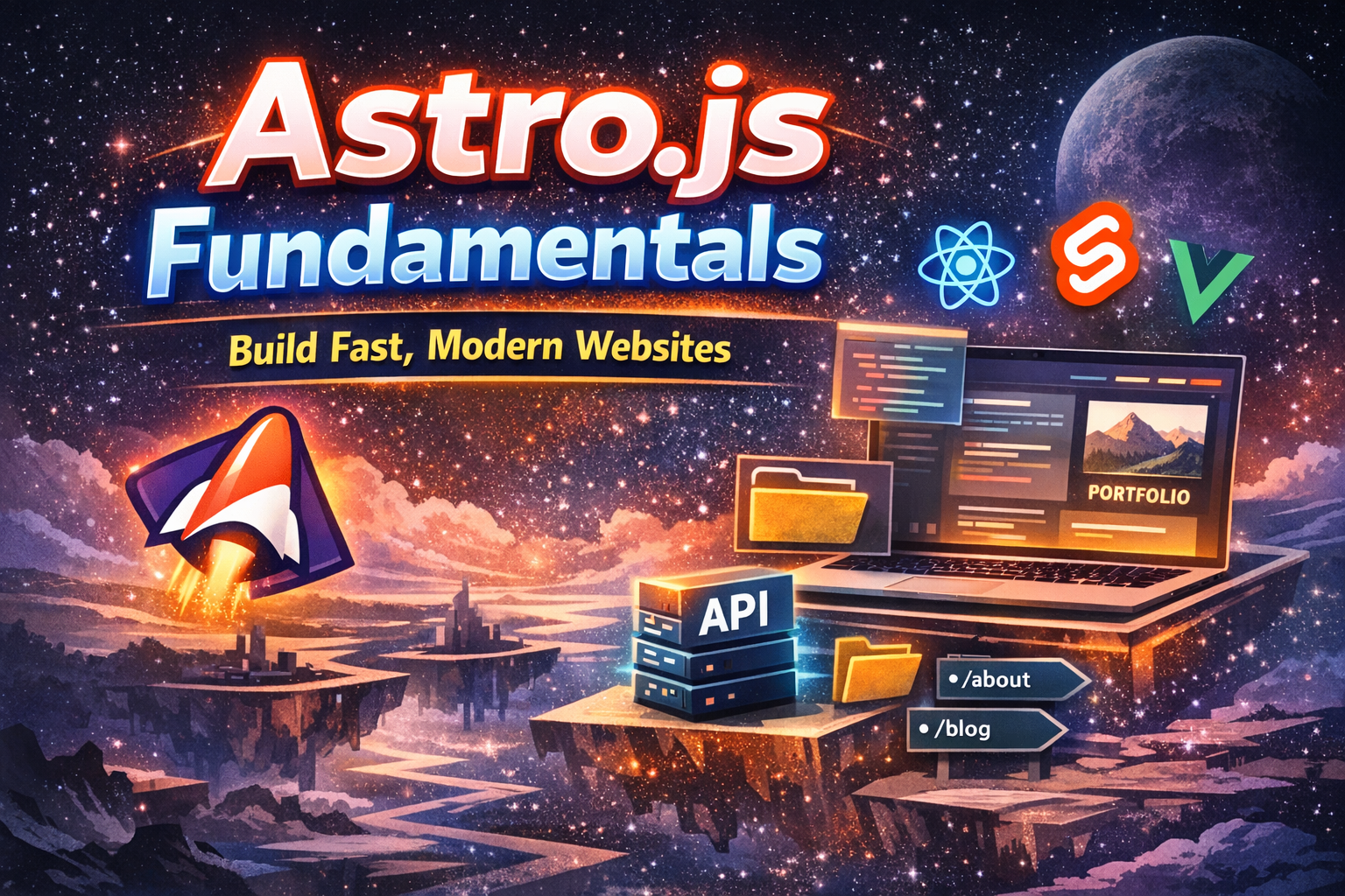 Astro.js Fundamentals - Why It Exists, Core Concepts, and Building Production Apps