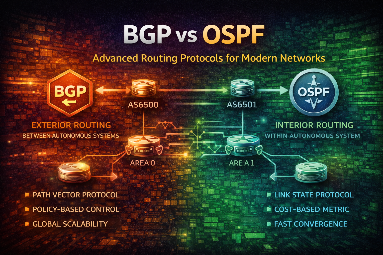 BGP vs OSPF - Advanced Routing Protocols for Modern Networks