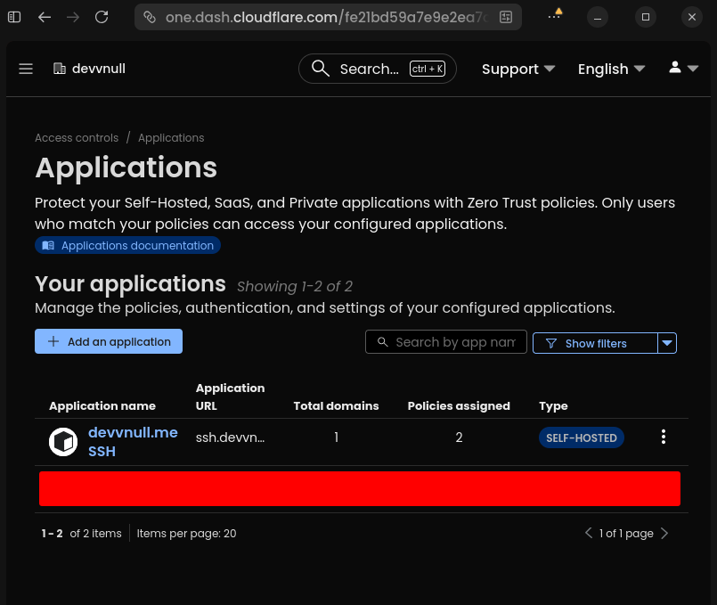 Applications List