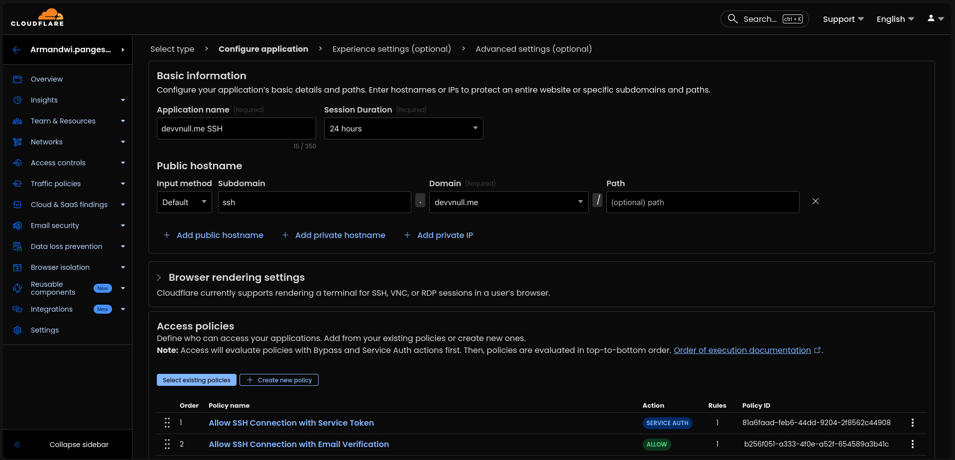 Zero Trust Access Application