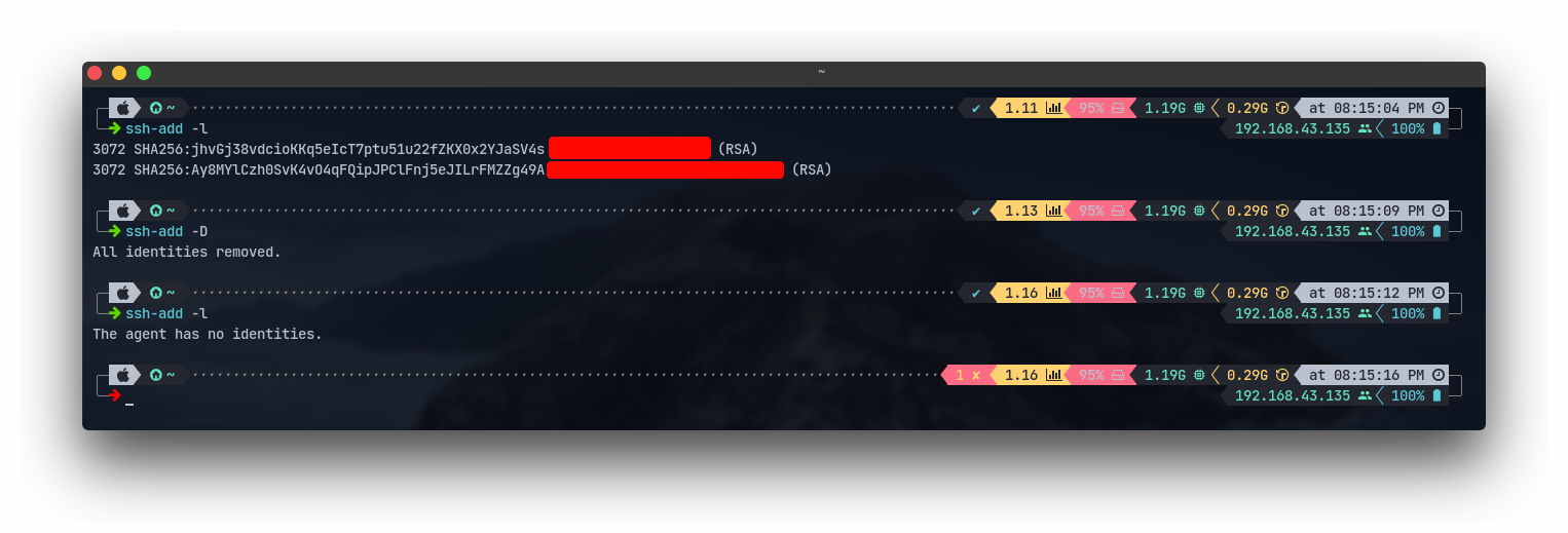 SSH Key Add Delete