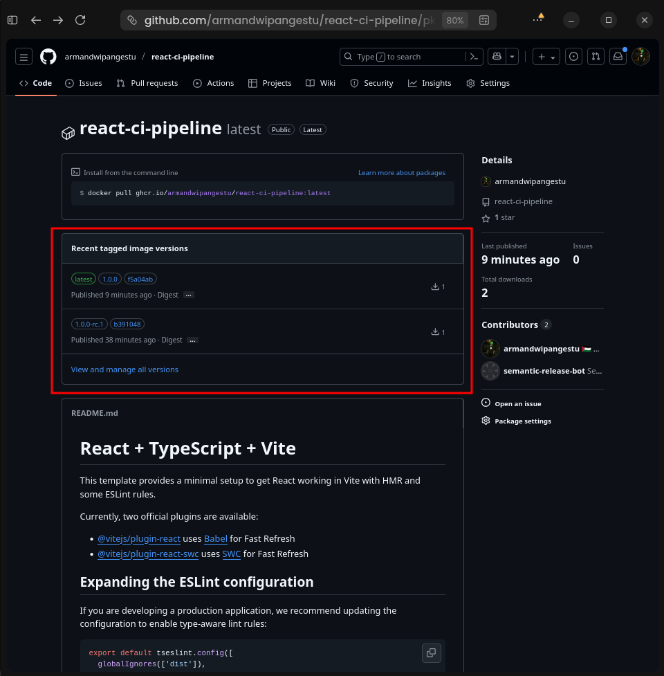 GitHub GHCR 2