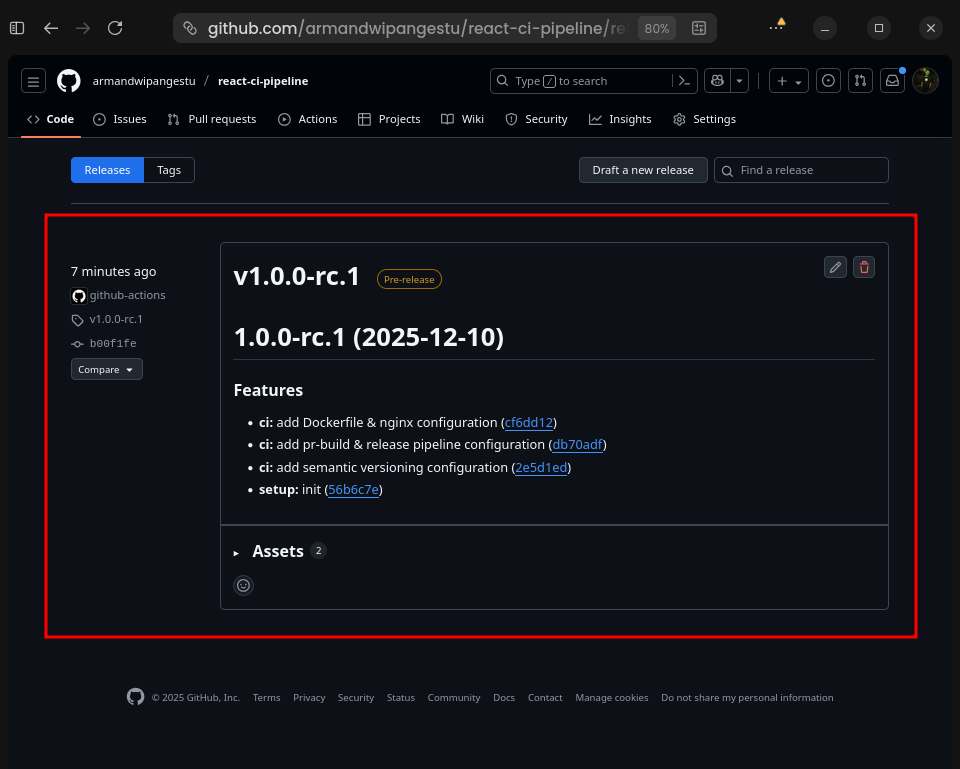GitHub Tag Release