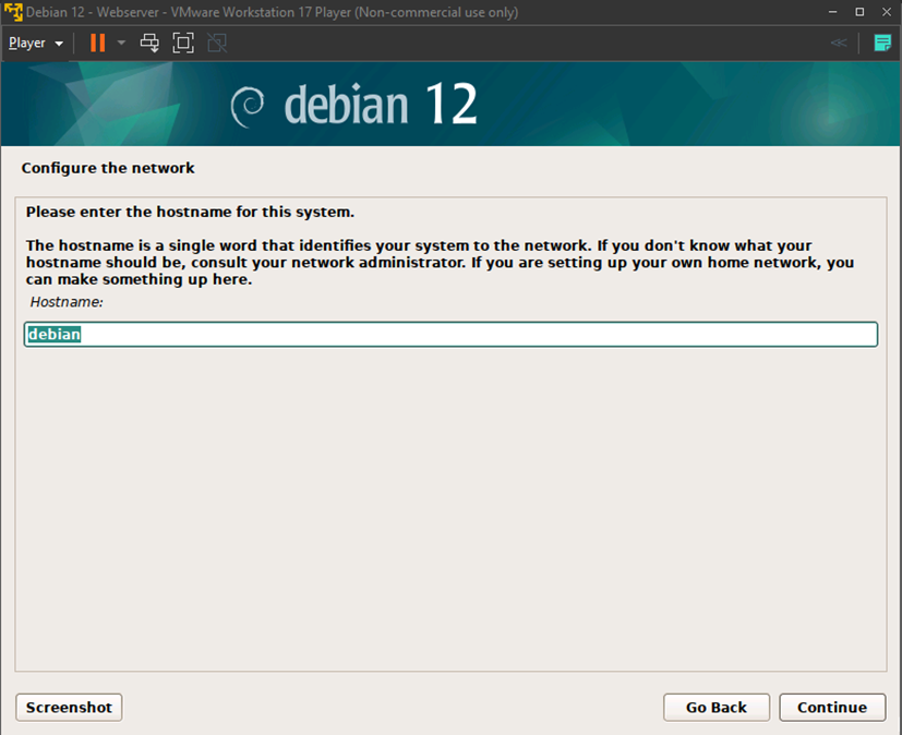 Configure the network