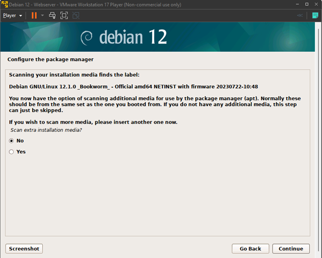 Configure the package manager