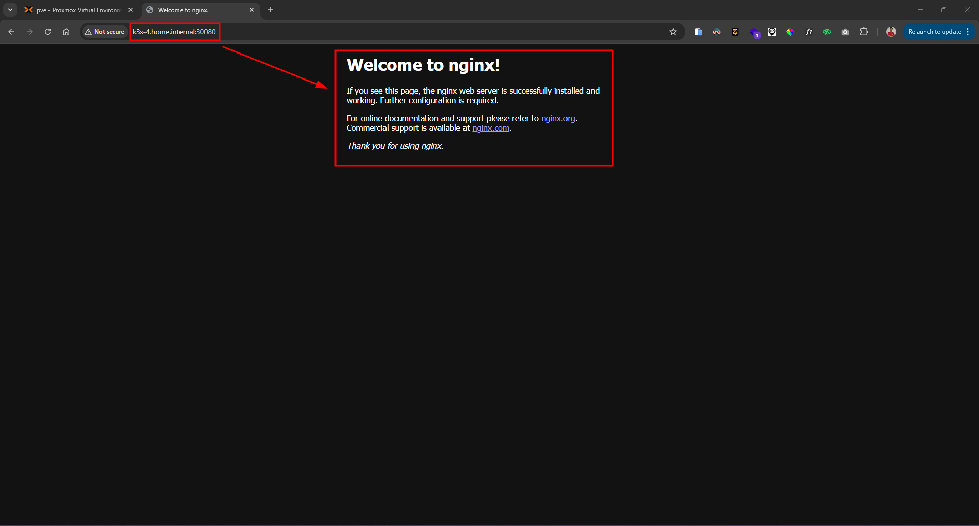 Nginx K3s